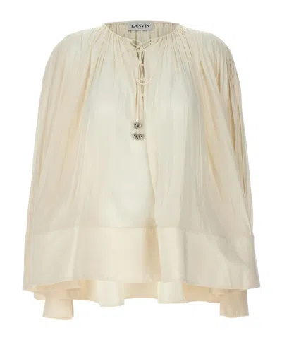 LANVIN LANVIN PLEATED DROP-SHOULDER KAFTAN