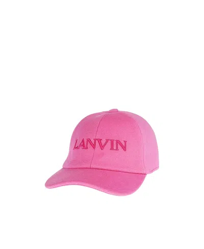 LANVIN LOGO EMBROIDERED HAT