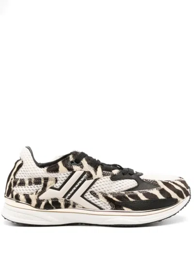 LANVIN LOGO-EMBROIDERED SNEAKERS