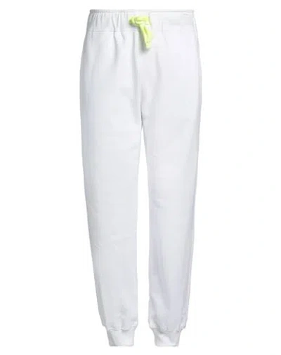 LANVIN LANVIN MAN PANTS WHITE SIZE M COTTON, ELASTANE