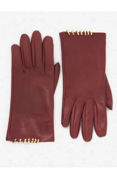 LANVIN MELODIE LEATHER GLOVES BY LANVIN