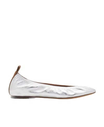 LANVIN LANVIN RUCHED DETAIL SLIP-ON BALLERINA SHOES