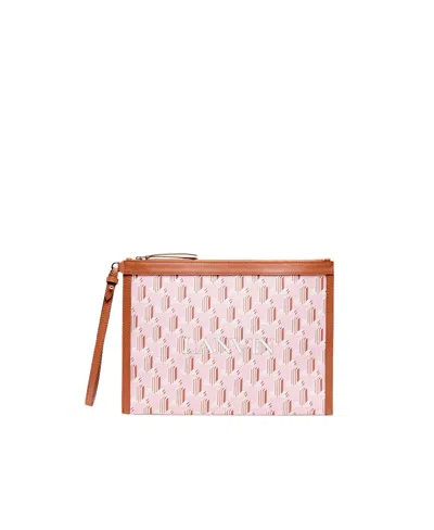 LANVIN MONOGRAM-PRINT CLUTCH