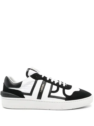 LANVIN PANELLED LACE-UP SNEAKERS