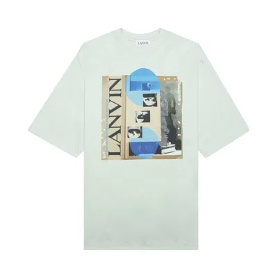 LANVIN LANVIN SEASONAL PRINT T-SHIRT 'SAGE' | GREEN | MEN'S SIZE XXL