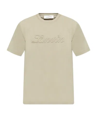 LANVIN LANVIN LOGO EMBOSSED CREWNECK T-SHIRT