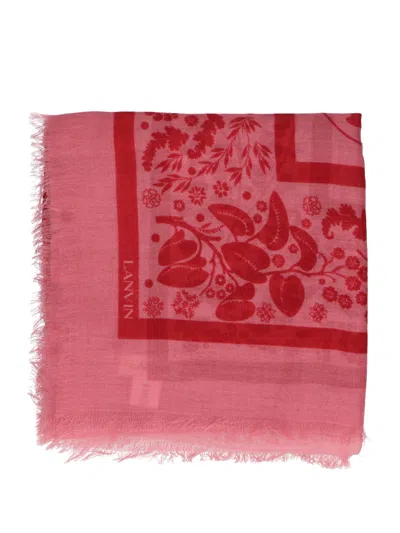 LANVIN WOMEN'S SCARF LANVIN 6L1414SO637-ROSSO RED