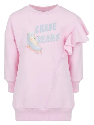 LAPIN HOUSE ASYMMETRICAL RUFFLE SLEEVE JUMPER DRESS