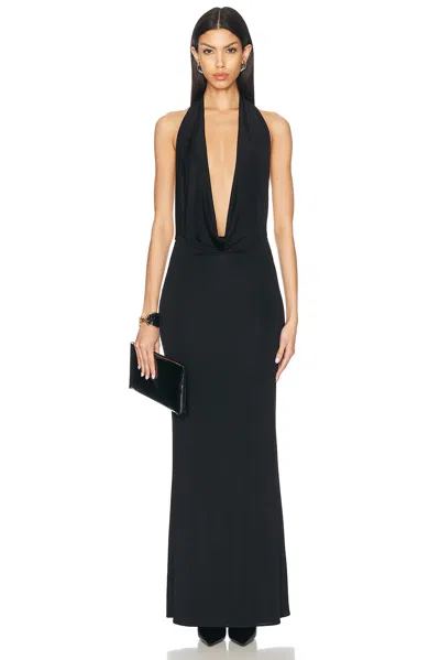 LAPOINTE JERSEY DEEP COWL NECK GOWN