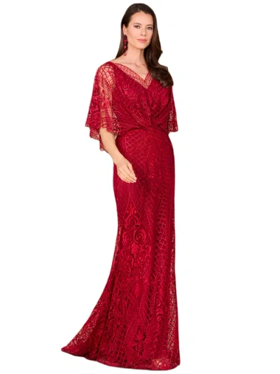 LARA NEW YORK LARA NEW YORK CAPE SLEEVE MERMAID GOWN