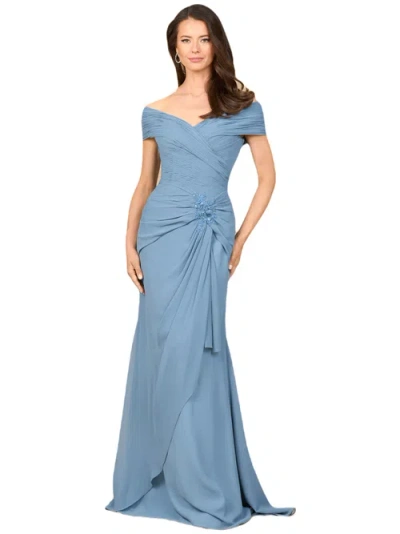 LARA NEW YORK LARA NEW YORK OFF SHOULDER ELEGANT CHIFFON GOWN