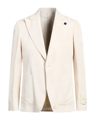 LARDINI LARDINI ATTITUDE MAN BLAZER BEIGE SIZE 46 VISCOSE, SILK
