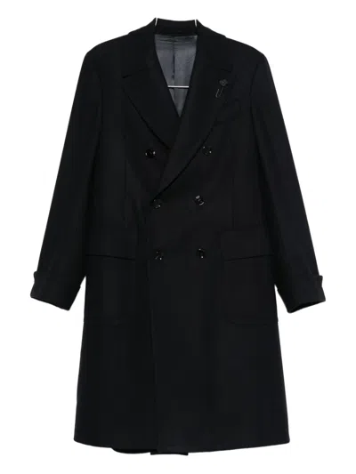 LARDINI DOUBLE-BREASTED WOOL COAT