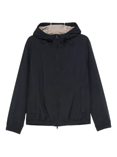 LARDINI DRAWSTRING HOODED JACKET