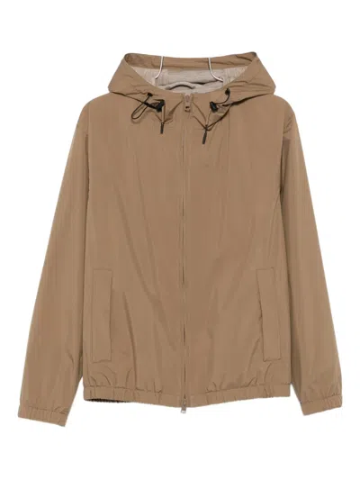 LARDINI DRAWSTRING HOODED JACKET