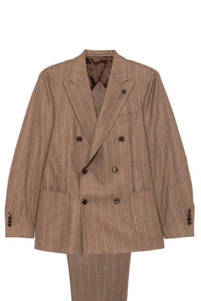 LARDINI LARDINI DRESSES BROWN