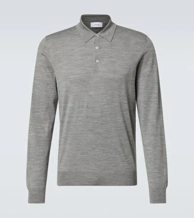 LARDINI KNITTED WOOL, SILK, AND CASHMERE POLO SHIRT