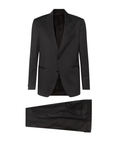 LARDINI NOTCHED LAPELS TWO-PIECE SUIT