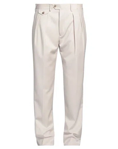 LARDINI LARDINI MAN PANTS BEIGE SIZE 38 WOOL