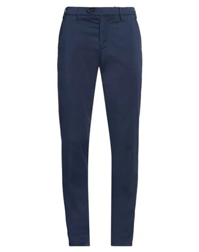 LARDINI LARDINI MAN PANTS NAVY SIZE 38 COTTON, LYCRA, ELASTANE