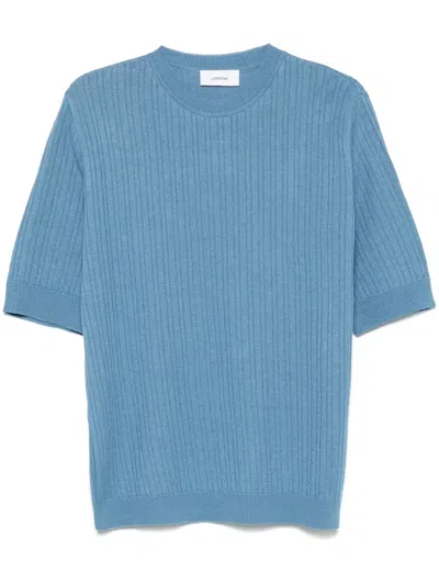 LARDINI RIBBED-KNIT T-SHIRT