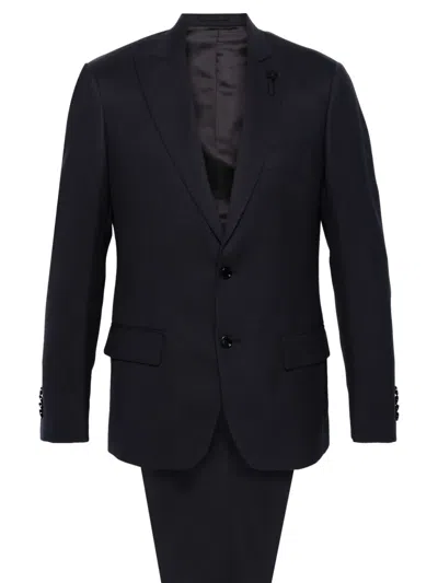 LARDINI SINGLE-BREASTED WOOL SUIT