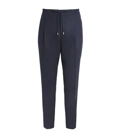 LARDINI VIRGIN WOOL STRAIGHT TROUSERS