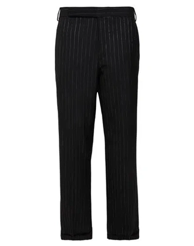 LARDINI LARDINI WOMAN PANTS BLACK SIZE 8 WOOL, POLYESTER