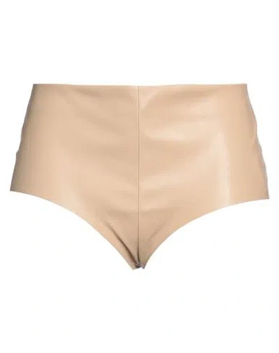 LARDINI LARDINI WOMAN SHORTS & BERMUDA SHORTS CAMEL SIZE 8 POLYESTER