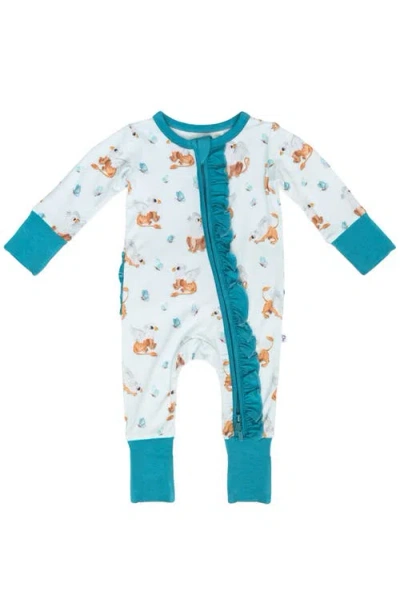 LAREE + CO LAREE + CO GRIFFIN BUTTERFLIES RUFFLE CONVTERIBLE FOOTIE