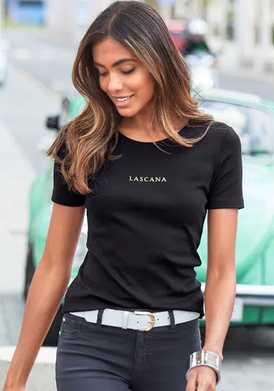 LASCANA WOMEN'S 2 PK LASCANA LOGO TOPS