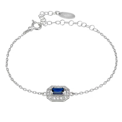 LATELITA WOMEN'S BLUE / SILVER / WHITE WHISTLEDOWN GEMSTONE BRACELET SAPPHIRE SILVER