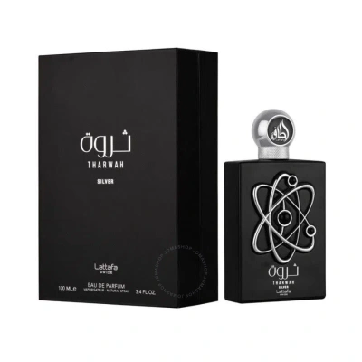 LATTAFA LATTAFA MEN'S THARWAH SILVER EDP 3.4 OZ PRIDE COLLECTION FRAGRANCES 6291108738184