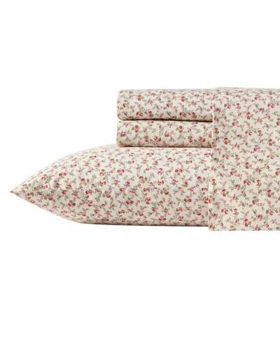 LAURA ASHLEY 200-THREAD COTTON 4 -PC. SHEET SET, FULL