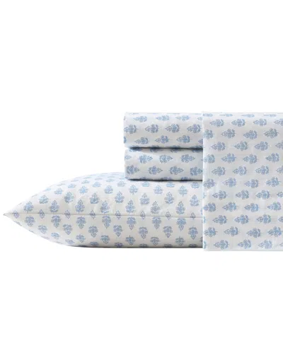 LAURA ASHLEY 200-THREAD COTTON 4 -PC. SHEET SET, KING