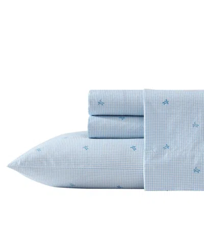 LAURA ASHLEY 200-THREAD COTTON 4 -PC. SHEET SET, KING