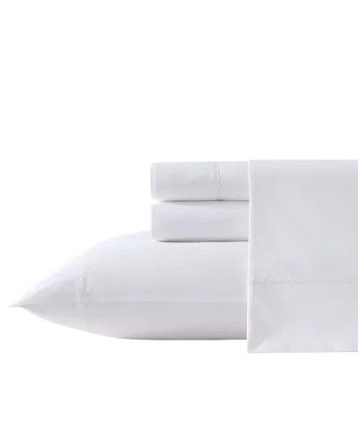 LAURA ASHLEY 200-THREAD COUNT COTTON PERCALE 3 -PC. SHEET SET, TWIN