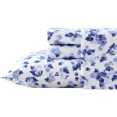 LAURA ASHLEY LAURA ASHLEY EMELISA COTTON FLANNEL SHEET SET