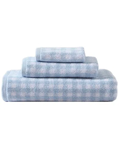 LAURA ASHLEY LAURA ASHLEY GINNY 100% COTTON TERRY 3 PIECE TOWEL SET