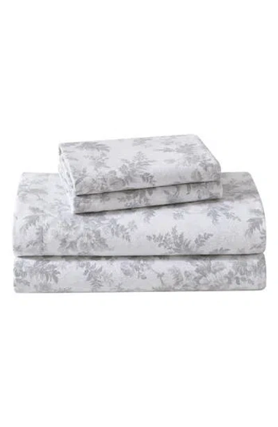 LAURA ASHLEY LAURA ASHLEY VANESSA COTTON FLANNEL SHEET SET