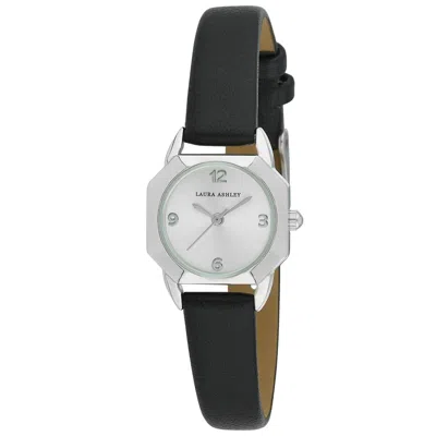 LAURA ASHLEY LAURA ASHLEY WOMEN'S HEXAGONAL 24MM VEGAN LEATHER STRAP WATCH