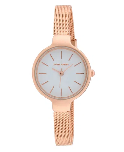 LAURA ASHLEY WOMEN'S QUARTZ ROSE GOLD ALLOY WATCH, 28MM
