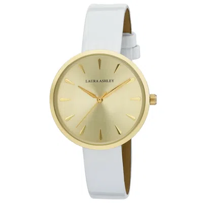 LAURA ASHLEY LAURA ASHLEY WOMENS ROUND CASE INDICES COLORED STRAP WATCH