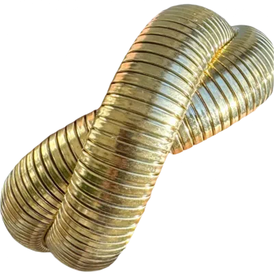 LAURA GRAY WOMEN'S DOUBLE TWIST GOLD OMEGA BRACELET