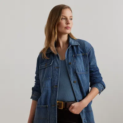 LAUREN PETITE DENIM SHIRT JACKET