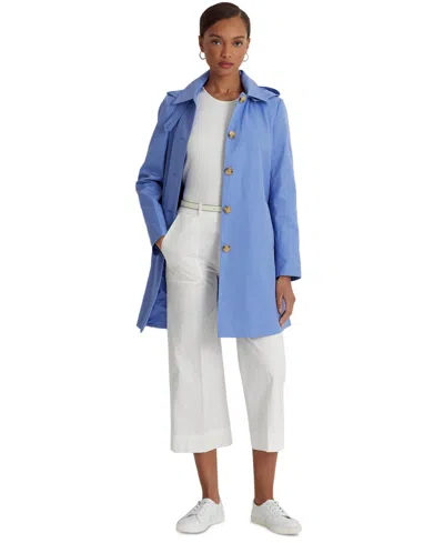 LAUREN RALPH LAUREN WOMEN'S HOODED RAINCOAT