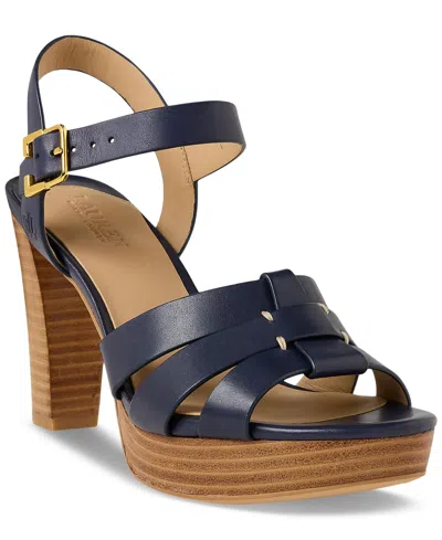 LAUREN RALPH LAUREN WOMEN'S SOFFIA ANKLE-STRAP SLINGBACK DRESS SANDALS