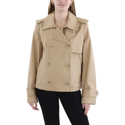 LAUREN RALPH LAUREN WOMENS DOUBLE-BREASTED SHORT TRENCH COAT