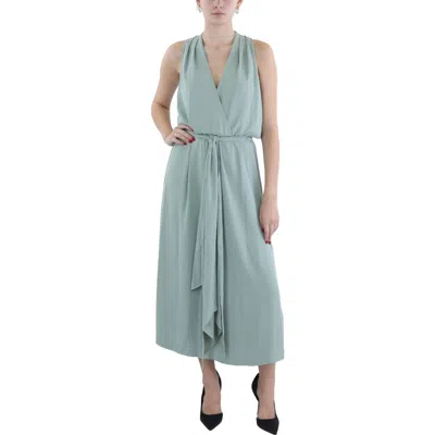 LAUREN RALPH LAUREN WOMENS GEORGETTE SLEEVELESS HALTER DRESS