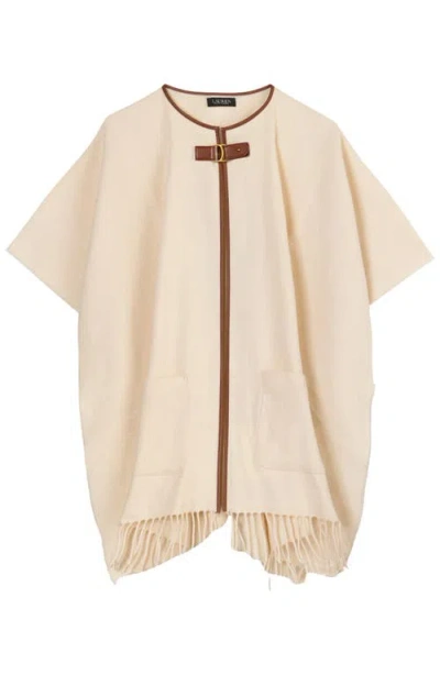 LAUREN RALPLH LAUREN LAUREN RALPH LAUREN RUANA WITH EQUESTRIAN BUCKLE